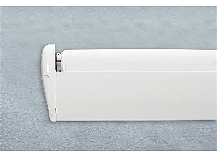 Carefree of Colorado Slideout Kover III Awning - 121" White Vinyl Fabric, White Wind Deflector