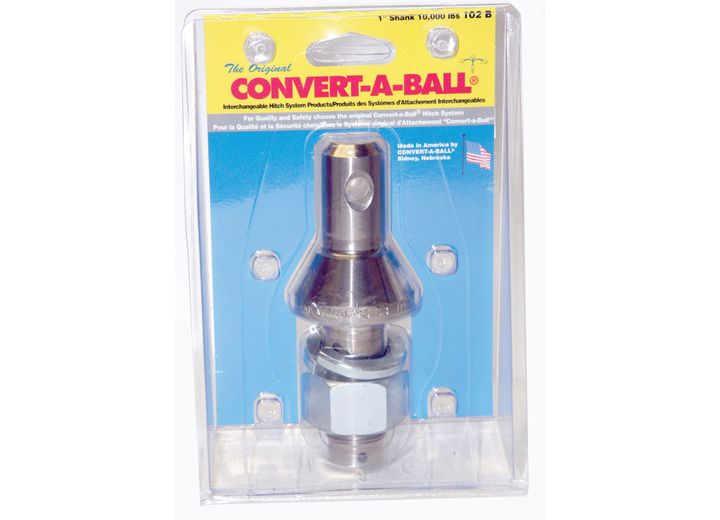 Convert-A-Ball Nickel-Plated Shank Only - 1" Regular Shank