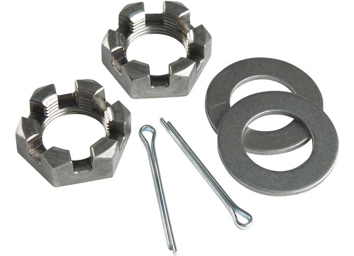 C.E. Smith Company PKG SPINDLE NUT - 1IN W/WASHERS & COTTER PINS