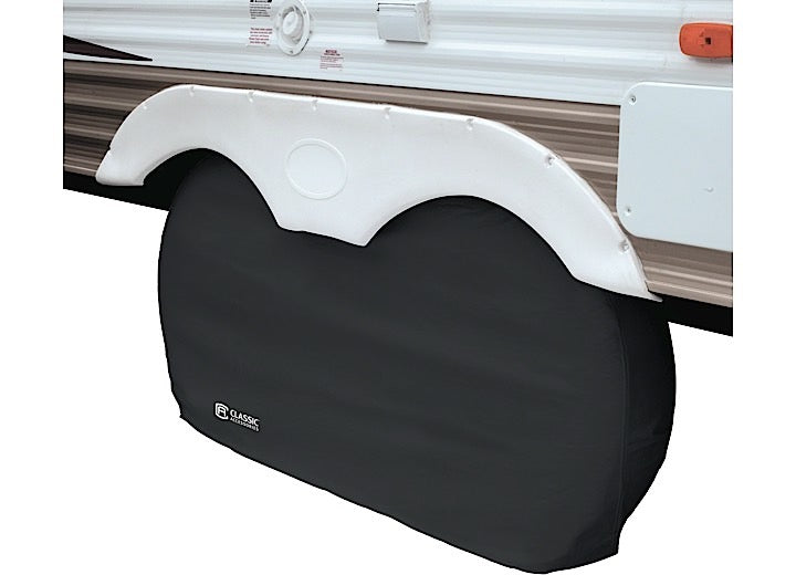 Classic Accessories DUAL AXLE WHEEL COVER BLK-XL-2CS