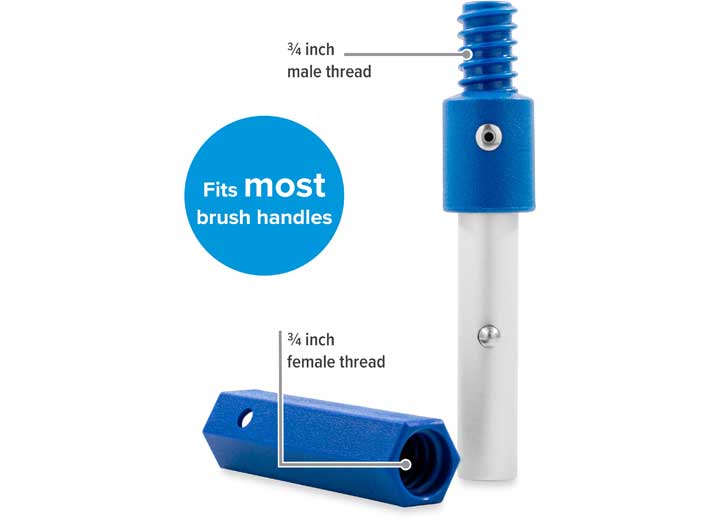 Camco MARINE HANDLE AND BRUSH ADAPTER SET