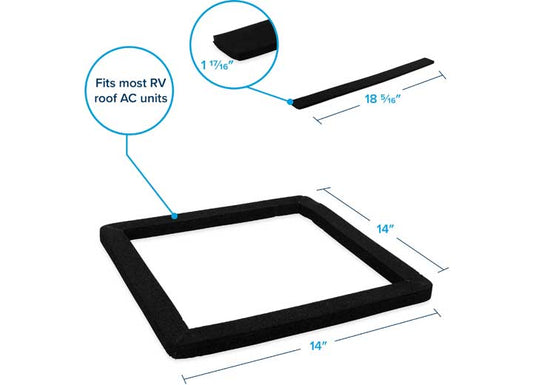 Camco Universal Roof Air Conditioner Gasket Kit - 14" x 14"