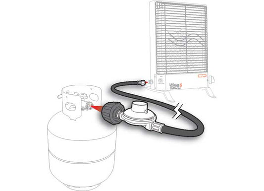 CAMCO 6FT LOW PRESSURE REG & HOSE