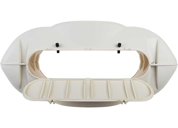 Camco RV Propane Tank Cover for two 20 lb. or 30 lb. Steel Tanks – Colonial White