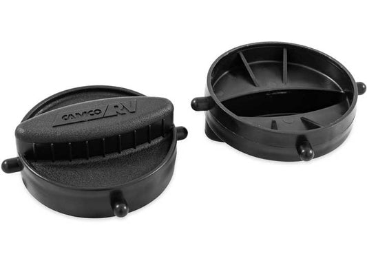 Camco RV SEWER HOSE STORAGE CAPS (2 BAYONET, 2 LUG)
