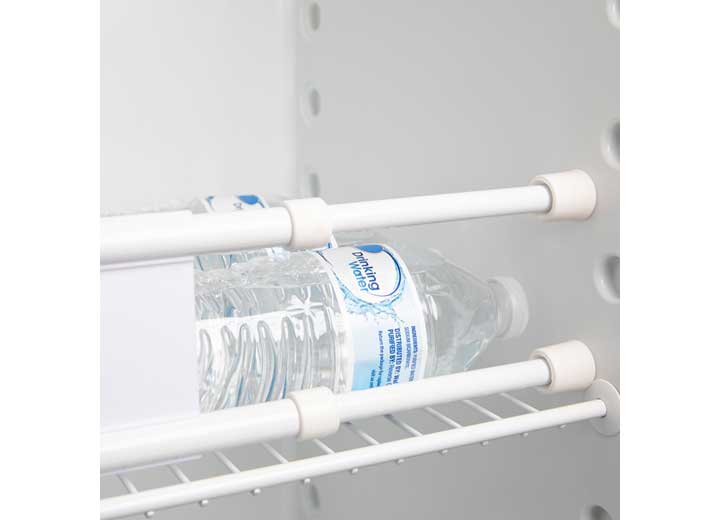 Camco Double Refrigerator Bar – Extends 19" to 34", Gray