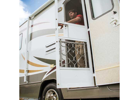 Camco Screen Door Deluxe Grille - Silver