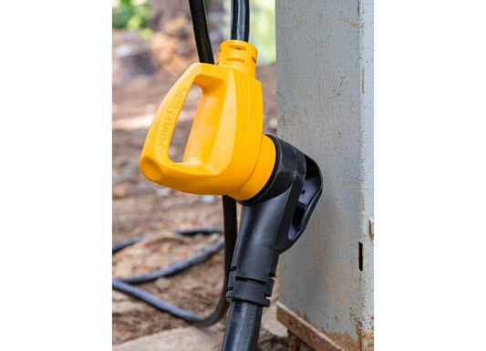 Camco Power Grip Dogbone Electrical Adapter - 30 Amp Male to 50 Amp Female (Carded)