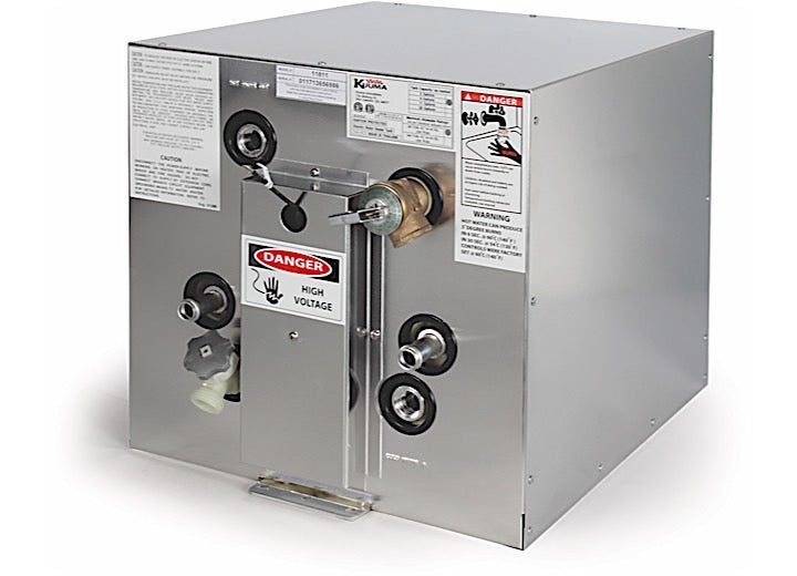 Camco 6 GAL ELECTRIC WATER HEATER, 120V FRONT HEAT EXCH,FR/BACK MOUNT
