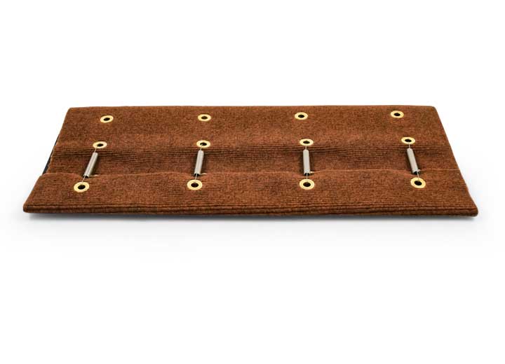 Camco Premium Wrap Around RV Step Single Rib Rug - 23" Wide Brown