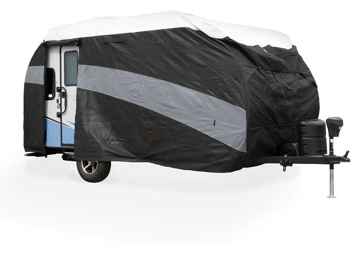 Camco PRO-TEC RV COVER, MINI TRAVEL TRAILER, UP TO 17FT 7IN, REAR DOOR