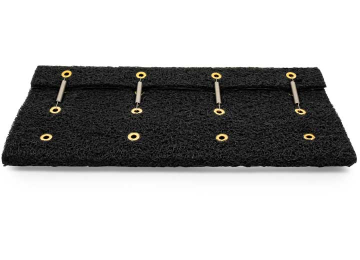 Camco Premium Wrap Around RV Step Scrub Rug - 23" Wide Black