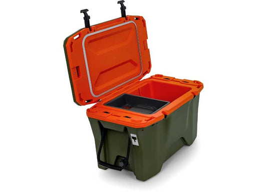 Camco Currituck 30 Quart Cooler - Olive/Orange