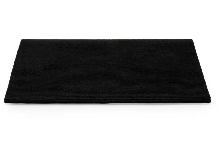 Camco Premium Wrap Around RV Step Single Rib Rug - 18" Wide Black