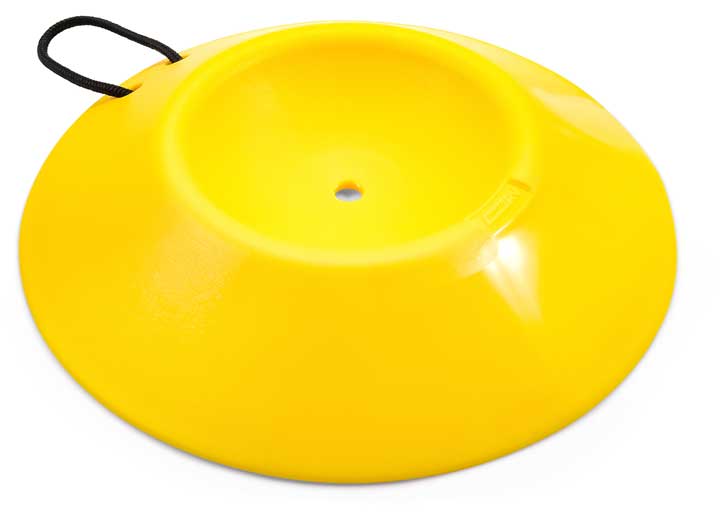 Camco RV Wheel Dock for Trailer Tongue Wheel - Yellow