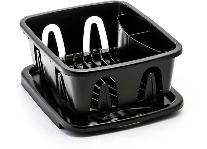Camco Mini Dish Drainer & Tray - Black