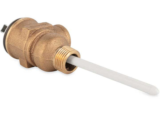 Camco Temperature & Pressure Relief Valve for RV Water Heater – 1/2” Valve with 4” Probe (Packaged)
