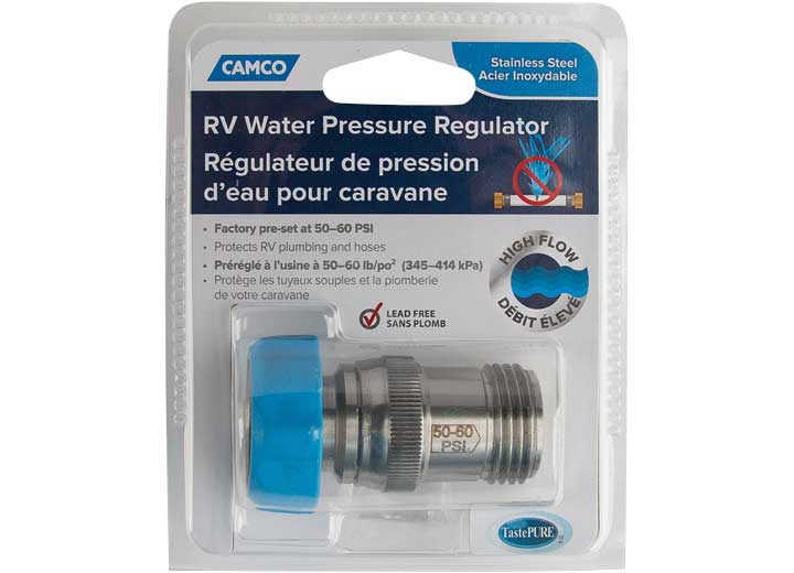 Camco WATER PRESSURE REGULATOR STAIN LESS STEEL (E/F) LLC