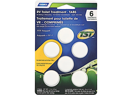 Camco TST RV Toilet Treatment Tabs - 6 Tabs