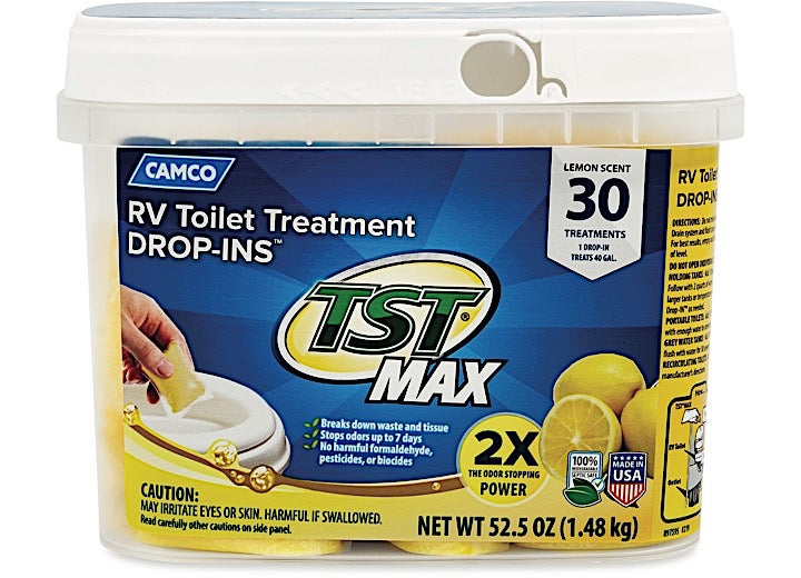 Camco TST MAX LEMON DROP-INS, 30/BUCKET (E/F)