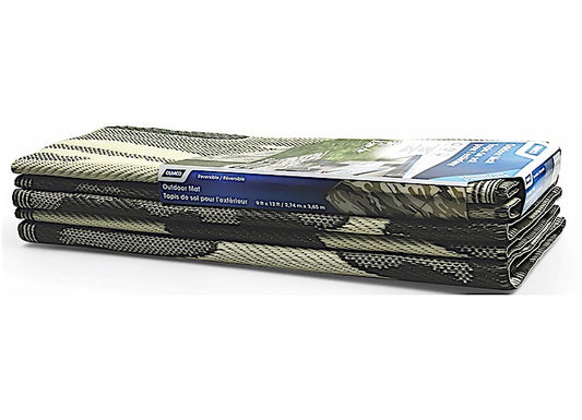 Camco Open Air Reversible Outdoor Mat - 9' x 12' Camouflage