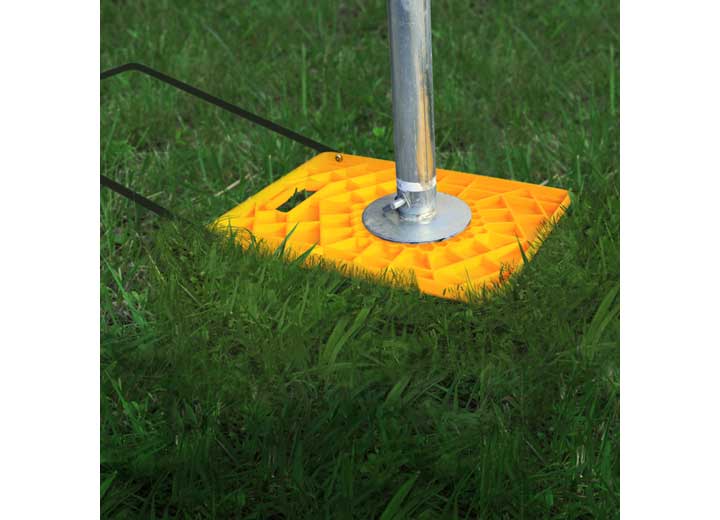 Camco RV Stabilizer Jack Pad with Extension Handle (2-Pack) – Large, 14” x 12”