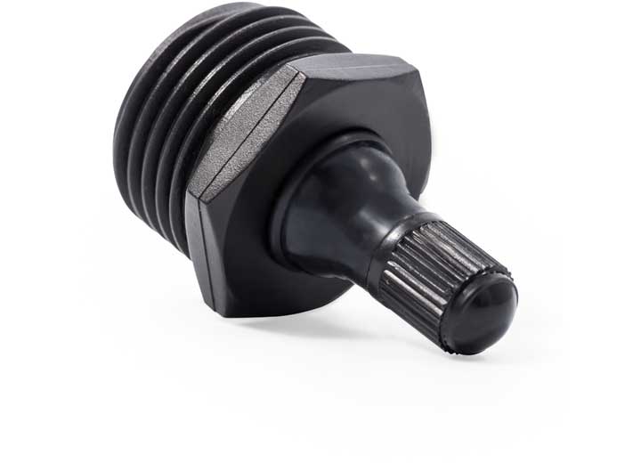 Camco BLOW OUT PLUG - BLACK PLASTIC W/ VALVE (ENG/FR)