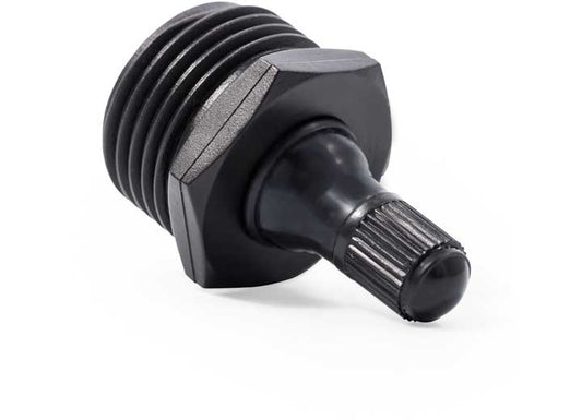 Camco BLOW OUT PLUG - BLACK PLASTIC W/ VALVE (ENG/FR)