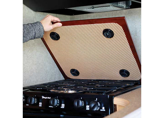 Camco Silent Top RV Stovetop Cover – Bordeaux