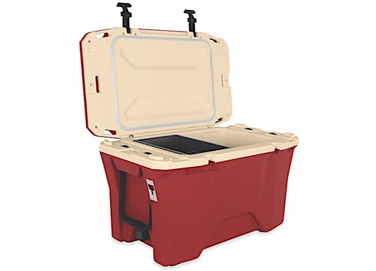 Camco Currituck 30 Quart Premium Cooler - Crimson/Cream