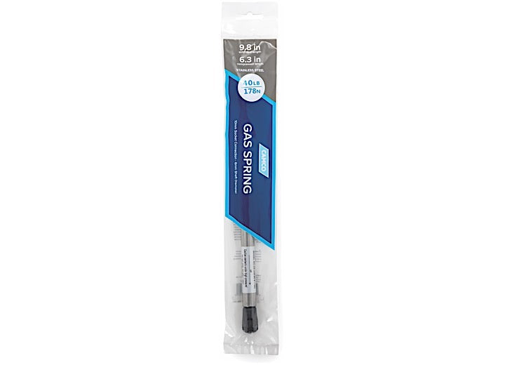 Camco GAS LIFT SPRING, 9.8IN EXTENDED, 6.3IN COMPRESSED, 40LB, SS