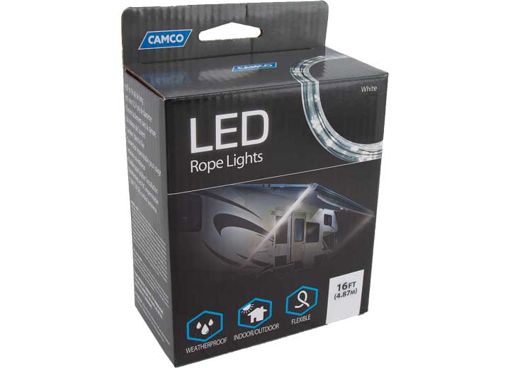 Camco LED ROPE LIGHT, WHITE, 16FT (E/F)