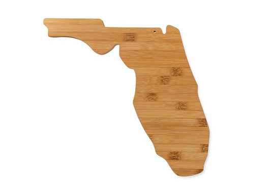 Camco Bamboo Cutting Board – Florida-Shaped