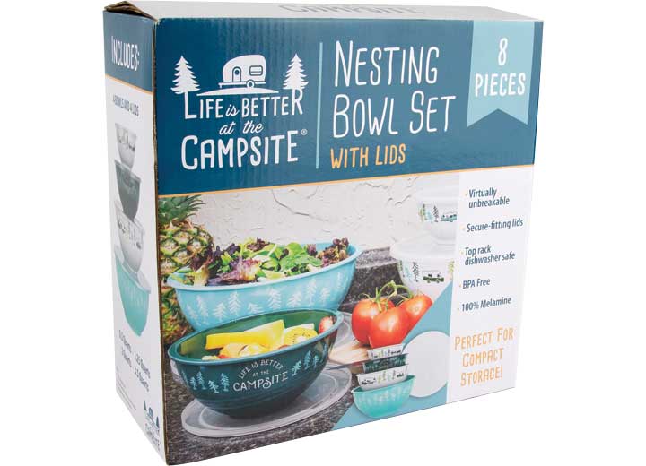 Camco LIBATC - MELAMINE NESTING BOWL SET