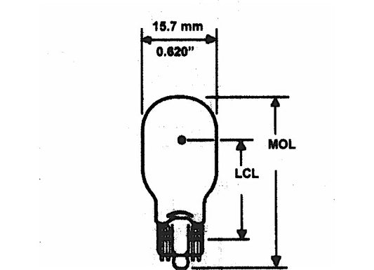 Camco BULB 921F AUTO 3RD BRAKE LAMP 10/BOX