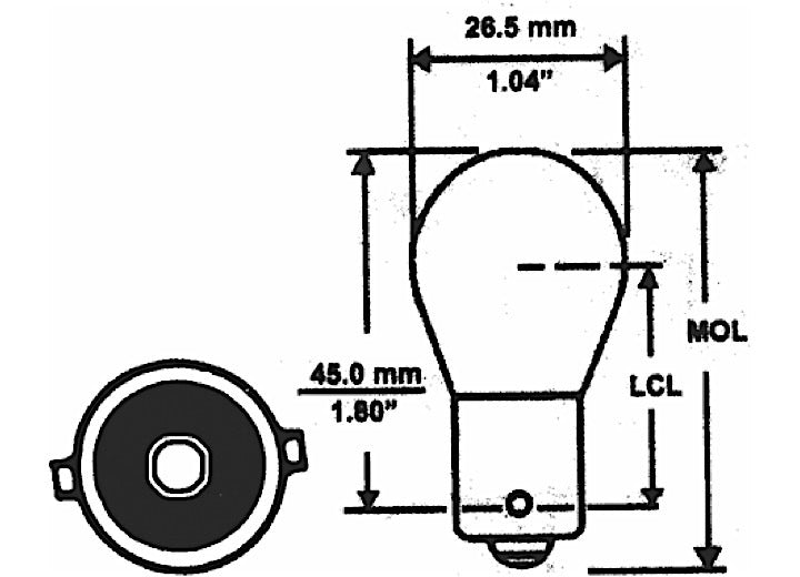 Camco BULB 1295 AUTO CORNERING 10/BOX