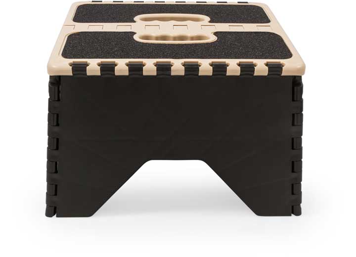 Camco RV Folding Step Stool - Tan/Black