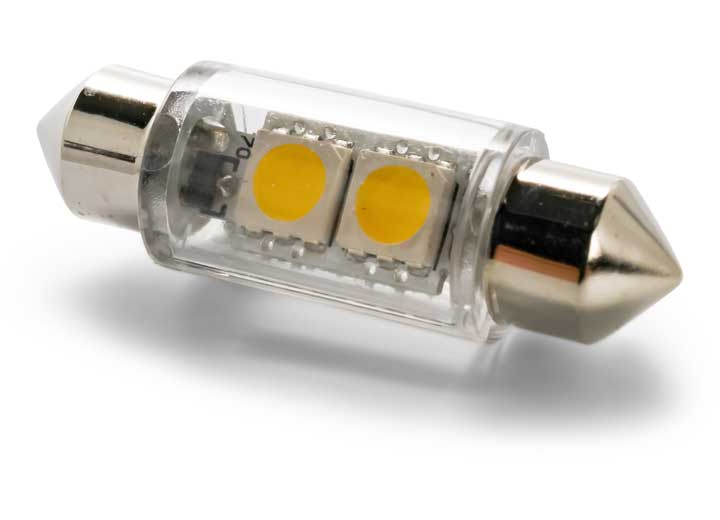Camco LED - 211/211-2/212-2 (FESTOON), 2-LED 25LM,BRIGHTWHITE(1PK)