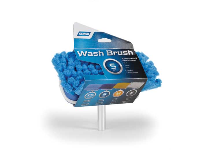 Camco Multi-Purpose 7" Wide Brush Head - Soft, Dark Blue