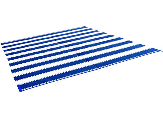 Camco Open Air Reversible Outdoor Mat - 6' x 9' Blue Stripe