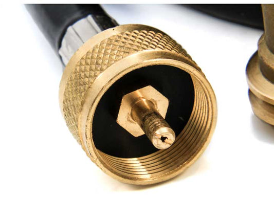 CAMCO BRASS TEE W/3 PORTS, W/ 12FT HOSE