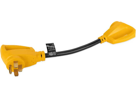 Camco 50M/30F AMP 18IN POWERGRIP DOGBONE 125V/3750W, 1/CARD, CSA
