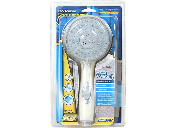 Camco RV/Marine Shower Head Kit - Off-White