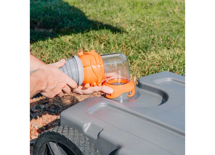 Camco Rhino Tote Tank Portable RV Waste Holding Tank Kit - 28 Gallon Capacity