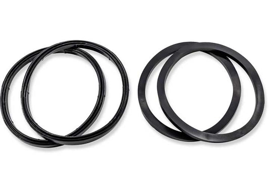 Camco RV Sewer Hose Fitting Gaskets - 2 Elbow Gaskets & 2 Bayonet Gaskets