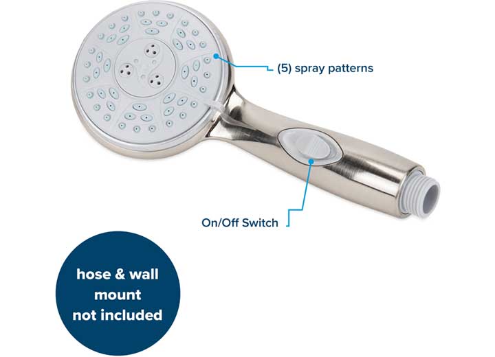 Camco SHOWER HEAD-BRUSHED NICKEL (E)