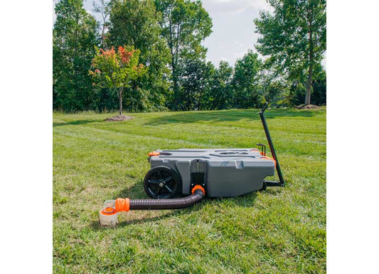 Camco Rhino Tote Tank Portable & Steerable RV Waste Holding Tank Kit - 36 Gallon Capacity