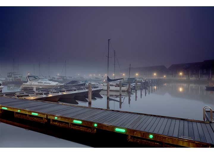 Camco GLOW ON THE DOCK PIER MARKERS, ELONGATED HEX 4PK (RETAIL)