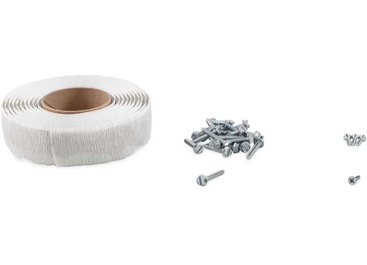 Camco Universal RV Vent Installation Kit with Gray Putty Tape for Metal Roof