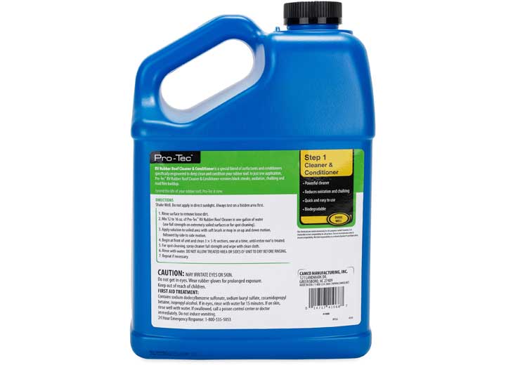 Camco Pro-Tec RV Rubber Roof Cleaner - 1 Gallon